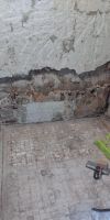 Демонтаж в ванной комнате, часть стены отсутствует