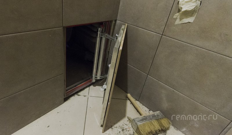 Ревизионные скрытые люки в ванной комнате Ревизионные скрытые люки в ванной комнате