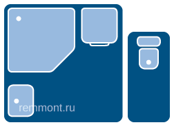 Планировка ванной комнаты (ванна 1,7м х 1,7м, туалет 1м х 0,9м)