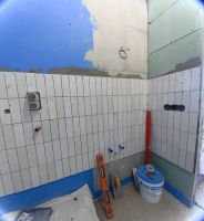 Укладка мелкой плитки в ванной комнате (ПИК, Водный Стадион)