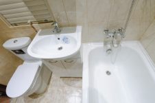Расстановка сантехники в санузле 120 x 180