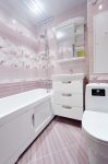 Ремонт санузла с фиолетовой плиткой Rapsodia Gracia Ceramica
