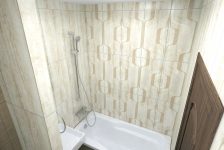 Плитка настенная Paradyz Amiche Beige, декоры над ванной