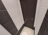 Раскладка плитки 3d в туалете