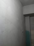 Подготовлены стены под шпаклевку в ванной