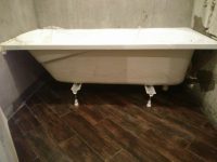 Установка акриловой ванны