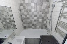 Ванная комната 170x170 - ремонт окончен, осталось установить натяжной потолок