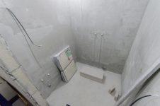 Выполнена разводка труб на воду и канализацию