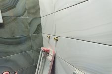 Работа с плиткой Laparet Agat в туалете