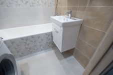 Ванная комната 170x170 П44 - навесная тумба с раковиной