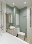 Ванная комната 2,5 м2 - плитка Creto, раковина и унитаз Sanita Luxe