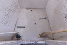 Выравнивание пола в ванной
