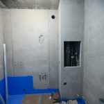Окончание черновых работ в ванной комнате