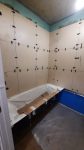 Укладка настенной плитки в ванной