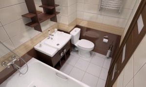 Дизайн совмещенного санузла 220x150 с перепланировкой в панельном доме
