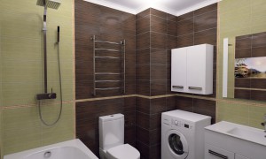 Дизайн ванной комнаты 5м2 (Бамбук)