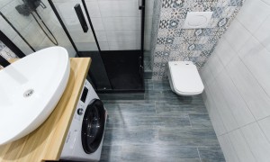 Санузел 215x170 с душевым уголком 120x90