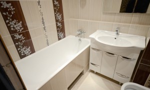 Ванная комната Кензо в панельном доме 1-515/9м под ключ